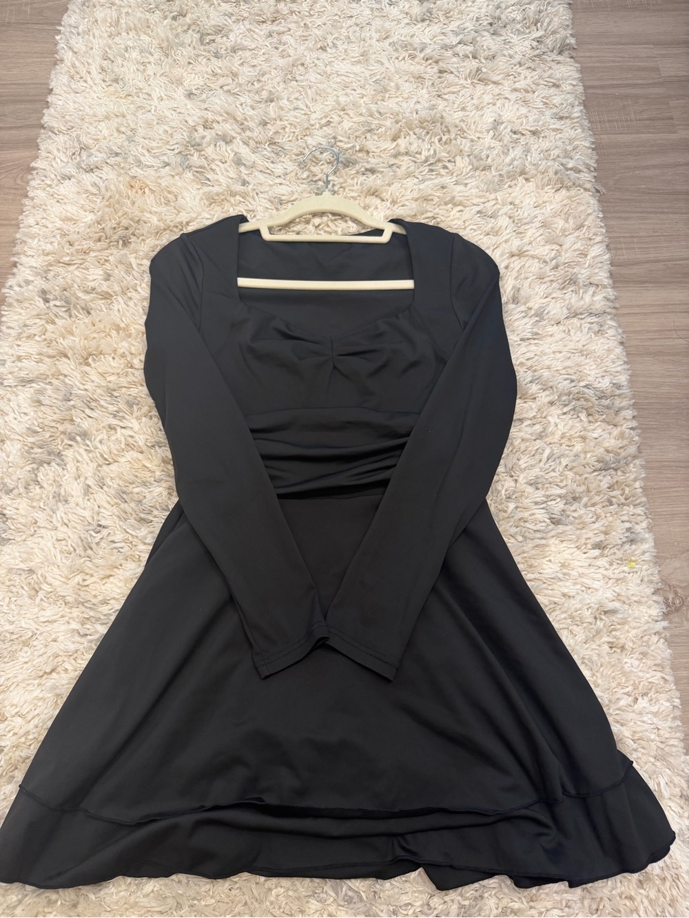 Classic Black Long-Sleeve Women’s Dress